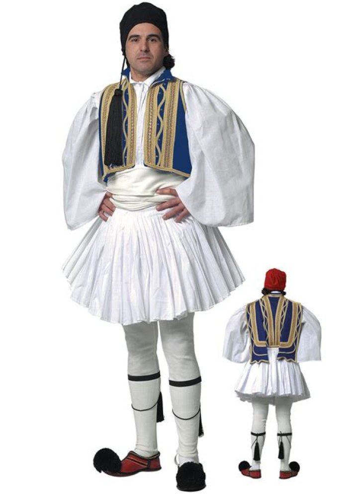Greek Costume Evzonas Man Blue — Blessed Celebration