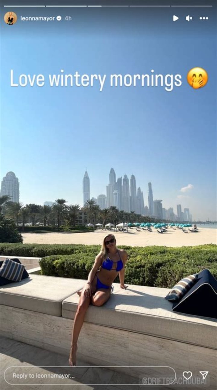 Jockey Leonna Mayor Shares Swimsuit Photo of "Wintery Mornings" — Celebwell
