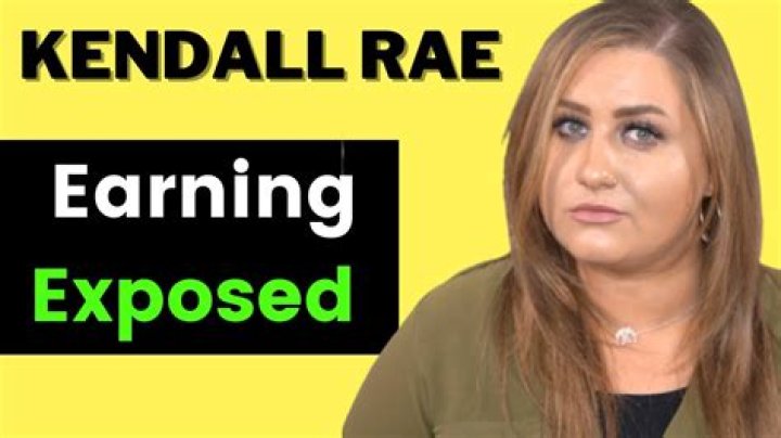 Kendall Rae Net Worth & Earnings (2024)